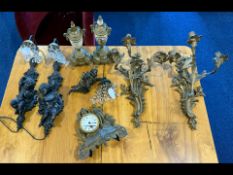 Pair of Figural Carved Cherub Wall Lights,