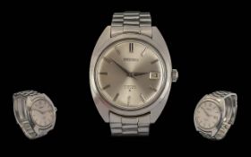 Seiko Vintage Gents Stainless Steel 17 jewels Manual Wind Wrist Watch - Ref No 6602.