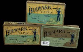 Bulwark Cut Plug Vintage Tins, tobacco b