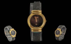 Gucci Ladies Gold Plated Quartz Wrist Wa