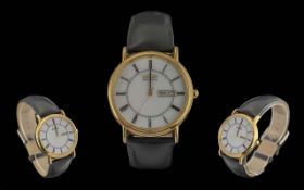 Citizen Eco Drive Day-Date Quartz Gold O