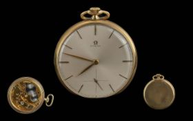 Omega Watch Co Gents 9ct Gold Cased 15 J
