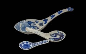 Antique 19th Century Chinese Blue & Whit