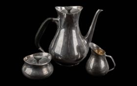 1950's Danish Silver Plated Coffee Set, Designed by Hans Bunde for Carl M.Cohr.