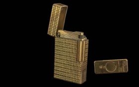 S.J.Dupont ' Paris ' Gold Tone Lighter.