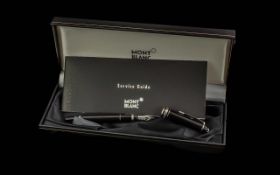 Mont Blanc Ladies Fountain Pen - 14ct Gold Nib. 4810 With Box. As New Condition.