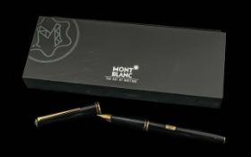 Mont Blanc Fountain Pen - 14ct Gold Nib. With Display Box. Excellent Condition.