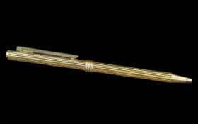 Christian Dior Gold Tone Ballpoint Pen.