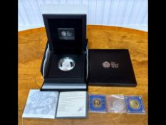 Collection of Coins, to include Royal Mint 5 oz Fine Silver Coin,