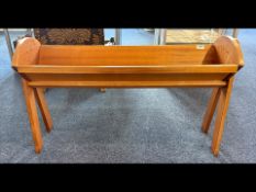 Book Trough, teak, mid Century, made by W Bulton & Co. Length 38'' x height 23''.