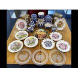 Collection of Ringtons Pottery & Assorted Cabinet Plates,