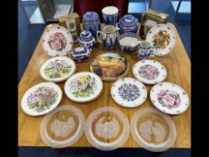 Collection of Ringtons Pottery & Assorted Cabinet Plates,