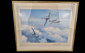Robert Taylor Hurricane Signed Print. Pencil signed by artist. Mounted, framed and glazed.