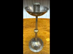 Secessionist marked for Jugendstil Silver Plated Candlestick designed by Hugo Leven, circa 1905.
