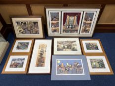 Signed Judy Boyes Limited Edition Print - Together With 3 Linda J smith Limited Edition All Signed.