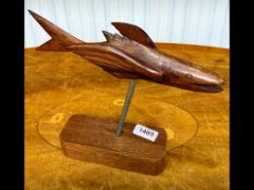 Pitcairn Island Carved Antique Wooden Fish,