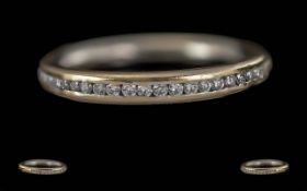 Ladies 18ct Gold Diamond Set Half Eterni