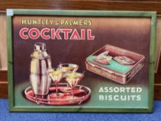 A Large Wood Framed Decorative Advert Po