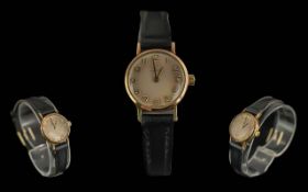 Omega Ladies Gold on Steel Wrist Watch,