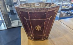 An Antique Red Morocco Gilt Tooled Leath