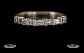 Ladies - Modern Design 18ct White Gold C