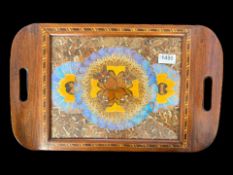 A Fine Brazilian Hardwood Inlaid Antique