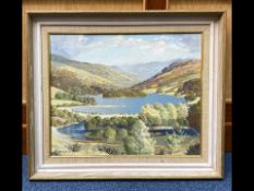 Thomas Bradley Oil on Board, landscape,