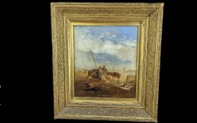 Antoni Jan Austen (Polish 1865-1938) 'A Breezy Day' (Brittany), oil painting on Winsor & Newton