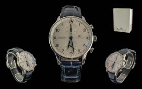 I.W.C International Watch Co Gents Steel Cased Chronograph Automatic Wrist Watch - Ref No IW371401