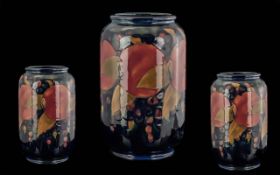 William Moorcroft Signed Tube Lined Vase - Of Excellent Form/Shape. Ochre Pomegranates & Berries