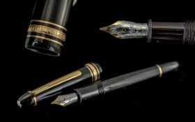 Mont Blanc Jumbo Meisterstuck Fountain Pen, serial number XK1072829. Appears to be in overall good