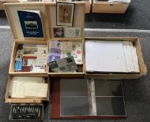 Stamp Interest - Four Boxes Of Stamp Rel