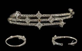 Ladies Superb Quality 18ct White Gold Di
