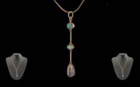Antique Period Ladies 18ct Gold Triple O