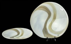 Two Pieces of Svaja Glass, comprising a