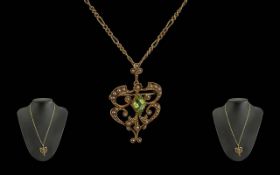 Antique Period Ladies 15ct Gold Excellen