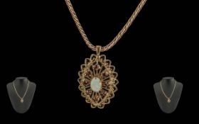 Antique Ladies Excellent 9ct Gold Openwo
