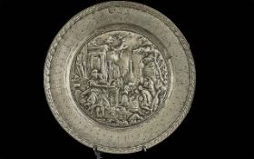 Frans Dirksz Lodewijks (F.D.L.) an important documentary Dutch Master pewterer, active in the 1680's