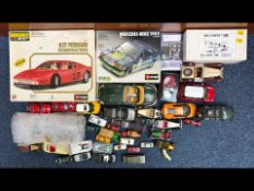 Box of Mostly Loose Die-Cast Models.