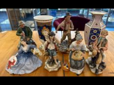 Box of Quality Collectible Porcelain & Pottery, to include Aynsley 'Imperial' 9.5'' vase, Royal