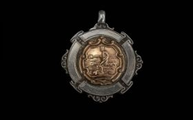 Silver Football Medal, a Regional Football League 1929-30 Season, Medal Sports Award, engraved S &