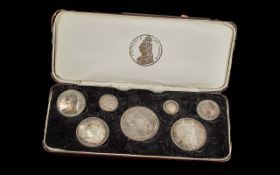 1887 Mirrored Proof Crown with a double Florin and Half-Crown, fitted in a contemporary case, with