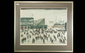 Laurence Stephen Lowry RBA, RA (1887-1976) ''Going to the Match'' Signed, with the blind stamp for