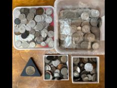 Large Collection of Assorted Coins, comprising a quantity of Elizabeth II Half-Crowns, two