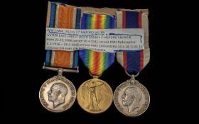 Naval Interest - Rare Group of Three First World War Medals, awarded to L CL Hilford, Sig. RN (GV.