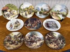 Collection of Ten Cabinet Plates, Royal