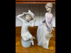 Lladro Porcelain Figurine 'Girl with Hat