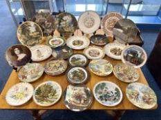 Two Boxes of Cabinet Plates, assorted ma