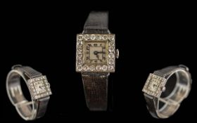 1930's Platinum & Diamond Ladies Cocktai