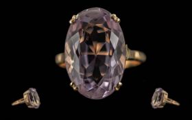 Ladies Pleasing 9ct Gold Single Stone Am
